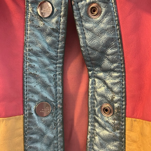 THE MIGHTY COMPANY genuine leather bomber jacket - Picture 5 of 12